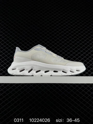 On Cloudtilt 10224026 Cream Grey Black White EU 36-45 Running Shoe Running Sneakers - Unisex (BS-85398)