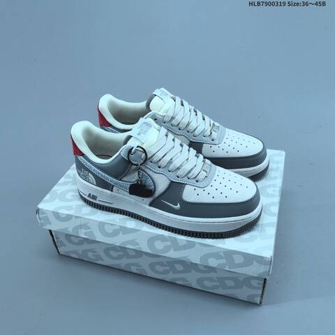 Nike Air Force 1 07 LV8 White Beige Red EU 36-45 Sneaker - Unisex BS-61260