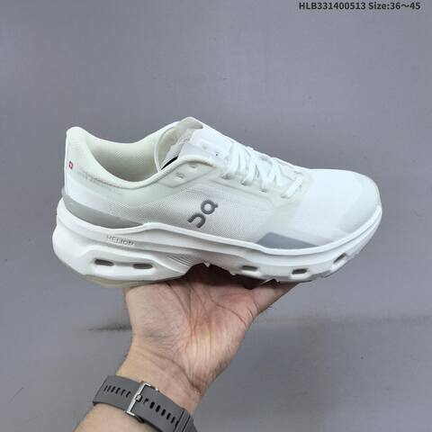 On Cloudpulse 2 White Black And Dark Green Black EU 36-45 Running Shoe Running Sneakers - Unisex (BS-69555)