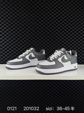 Nike Air Force 1 07 Low Grey White 36-45 Lifestyle - Unisex (BS-73043)