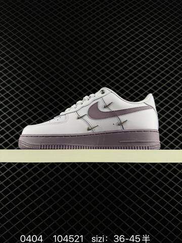 Nike Air Force 1 White Light Purple Silver EU 36-45 Lifestyle Unisex BS-72284