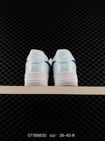 Nike Air Force 1 07 Light Blue White Navy Blue EU 36-45 Lifestyle - Unisex (BS-70178)