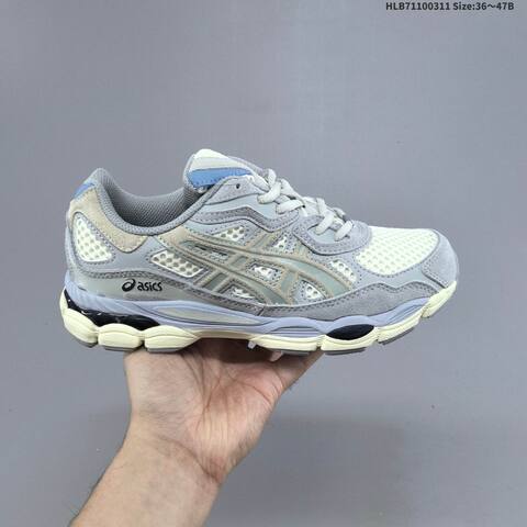 ASICS GEL-NYC Grey Green Cream EU 36-47 Running Shoe Running Sneakers Unisex BS-69000