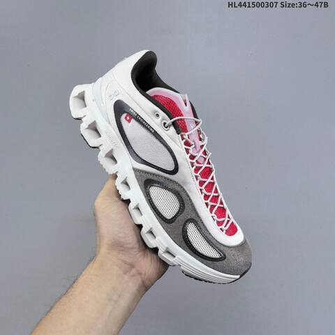On Cloud X FKA Beige Grey Or White Grey Red EU 36-47 Running Shoe Running Sneakers - Unisex (BS-69691)