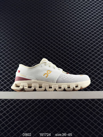 On Cloudsurfer 4 White Cream Gold Burgundy EU 36-45 Running Shoe Running Sneakers - Unisex (BS-85505)