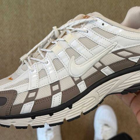 Nike P-6000 White Brown Black EU 40 Running - Men's (BS-87031)