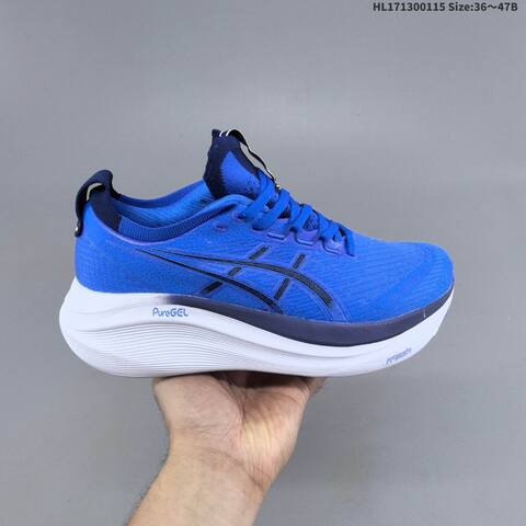 ASICS Gel-Nimbus 27 Blue Navy White EU 36-47 Running Shoe Running Sneakers - Unisex (BS-69066)