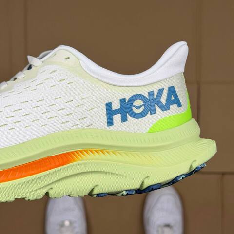 HOKA ONE ONE Kawana White Lime Green Orange Blue Running Shoe Running Sneakers (BS-86923)