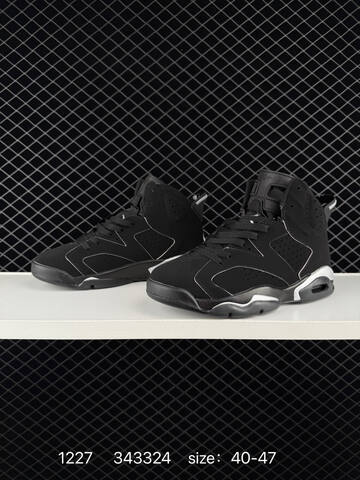 Jordan Air Jordan 6 Retro Black Metallic Silver EU 40-47 Basketball Shoe - Men s BS-79972