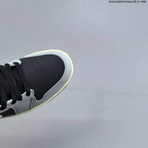 Jordan Air Jordan 1 Low Light Smoke Grey Black White 35 5 46B Lifestyle - Women's (BS-66194)