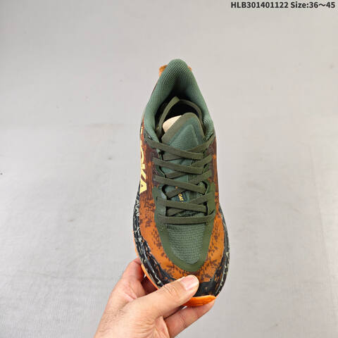 HOKA ONE ONE Speedgoat 6 Green Brown Black Orange EU 36-45 Trail Shoe Trail Running Sneakers Unisex BS-69453