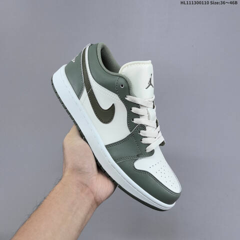 Jordan Air Jordan 1 Low OG White Olive Green EU 36-46 Casual - Unisex (BS-67019)