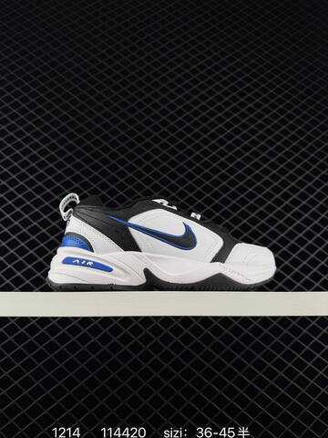 Nike Air Monarch IV White Black Blue EU 36-45 5 Casual - Unisex (BS-73710)