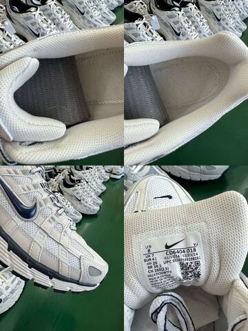 Nike P-6000 White Cream Black EU 41 Running - Men's (BS-86966)