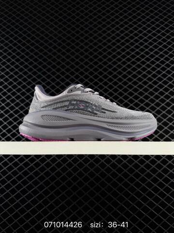 HOKA Bondi 9 Grey Black Purple EU 36-41 Running - Unisex (BS-70302)