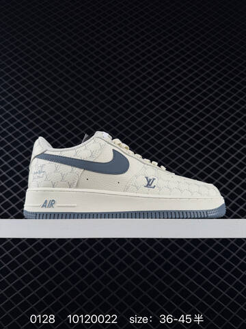 Nike Air Force 1 07 Low Black Cream Monogram EU 36-45 Lifestyle - Unisex (BS-72913)