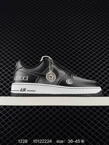 Nike Air Force 1 07 Black Grey White And Brown Black White EU 36-45 Lifestyle - Unisex (BS-73443)