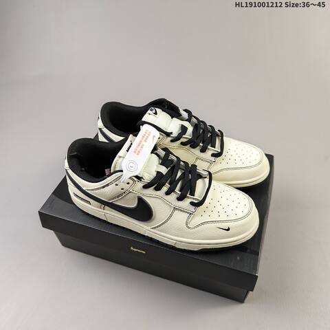 Nike SB Zoom Dunk Low Supreme Off White Light Purple Black EU 36-45 Skate Shoe - Unisex BS-62735
