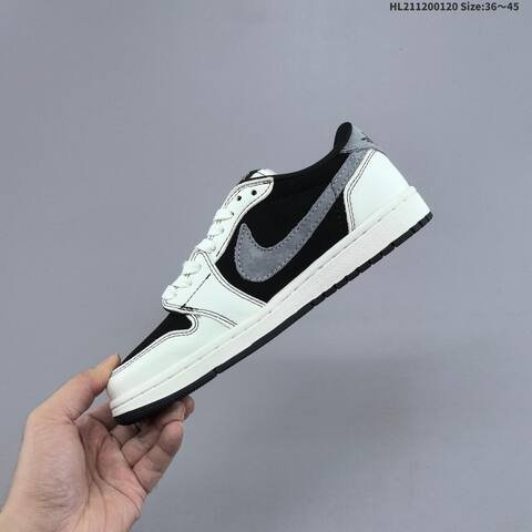 Nike Air Jordan 1 Burgundy White Gray Black 36 45 Lifestyle - Unisex (BS-66917)