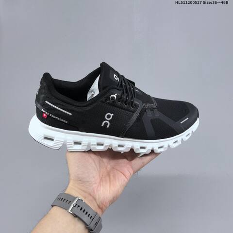 On Cloud 6 Black White EU 36-46 Running Shoe Running Sneakers Unisex BS-69514