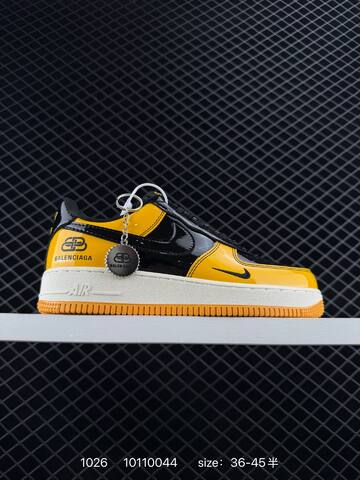 Nike Air Force 1 07 LV8 Black Yellow EU 36-45 Lifestyle - Unisex (BS-74559)