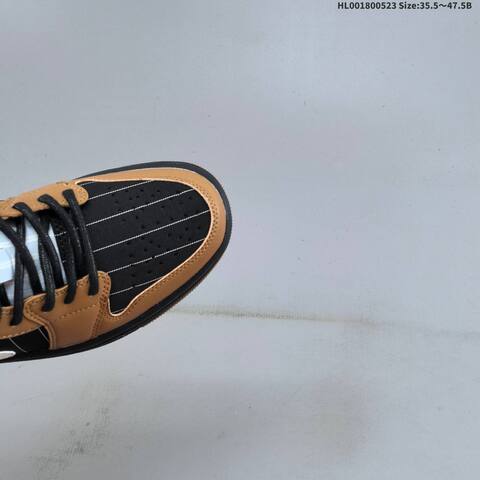 Jordan Air Jordan 1 Low Light British Tan Black White Light Blue 35 5 47 5B Lifestyle - Unisex (BS-65892)