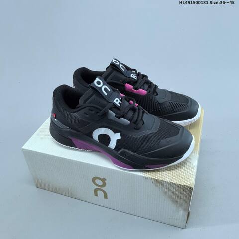 On THE ROGER Pro Pink Black White Orange EU 36-45 Tennis Shoe Casual Sneakers - Unisex (BS-69697)