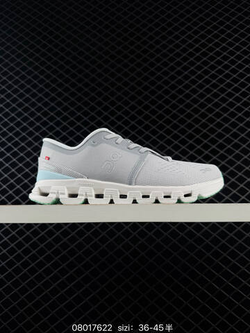 On Cloud X 4 White Dark Grey Neon Green EU 36-45 Running Shoe Running Sneakers - Unisex (BS-84953)