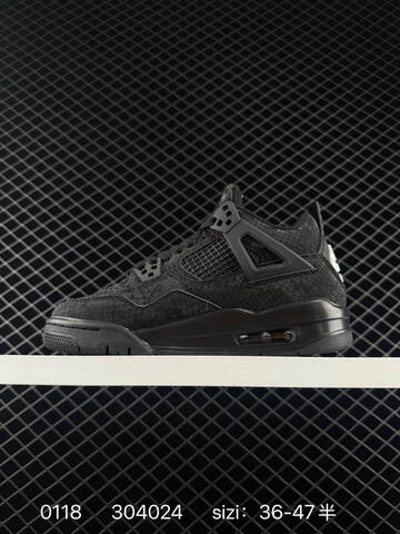 Jordan Air Jordan 4 Nigel Sylvester Bike Air Black White EU 36-47 Basketball Shoe - Unisex BS-79804