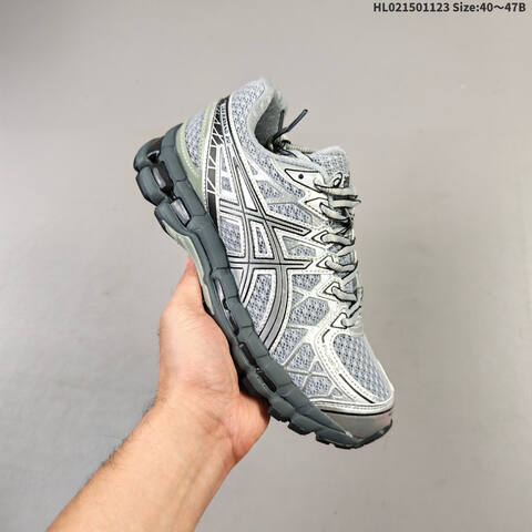 ASICS UB9-S GEL-KAYANO 20 Silver Grey Black 40-47 Running Shoe Running Sneakers - Men's (BS-69242)