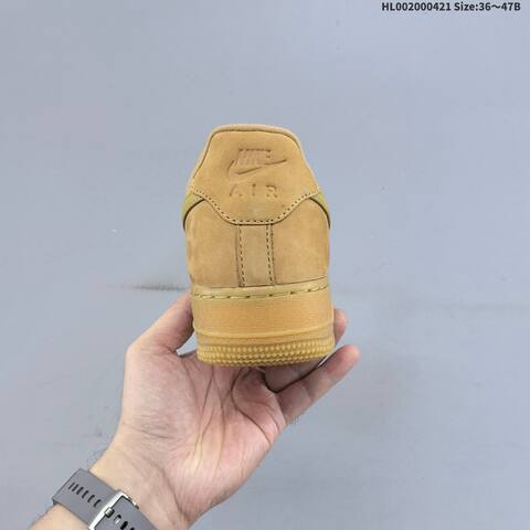 Nike Air Force 1 Low Wheat Flax Wheat Tan Gum Brown EU 36-47 Sneaker - Unisex (BS-60597)