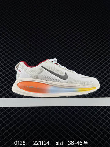 Nike Vomero 18 White Black Orange Red 36-46 Running - Unisex (BS-72892)
