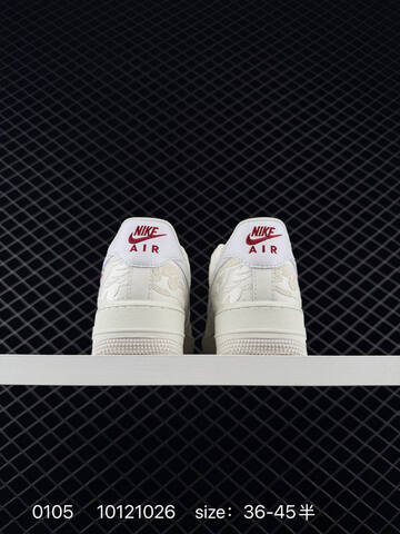 Nike Air Force 1 07 Low White Cream With Red Accents EU 36-45 Lifestyle - Unisex (BS-73309)