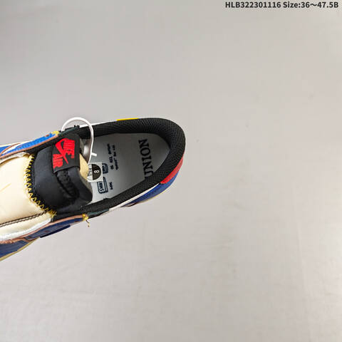 Jordan Air Jordan 1 Low White Blue Red Black Cream 36 47 5 Casual - Unisex (BS-63620)
