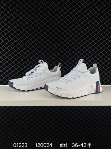 Nike Free Metcon 6 White Grey With Black And Pink Accents 36-42 5 Training - Unisex (BS-73014)