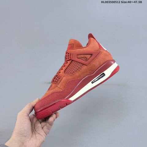 Nike Air Jordan 4 Brick Red Rust Red Maroon EU 40-47 5 Basketball - Men's (BS-65988)