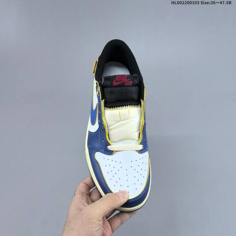 Jordan Air Jordan 1 Low x Union LA White Blue Yellow Black EU 36-47 5 Lifestyle - Unisex (BS-67135)