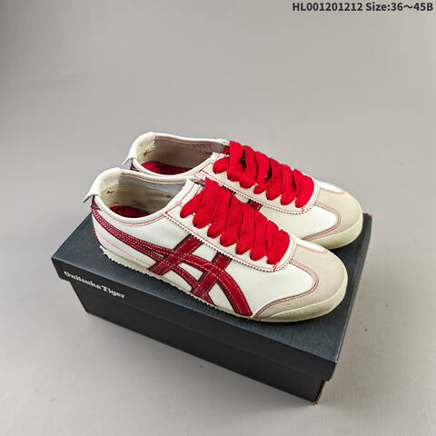 Onitsuka Tiger MEXICO 66 Black Red Silver White EU 36-45 Sneaker Casual Sneakers - Unisex (BS-69165)