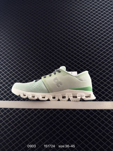 On Cloud X4 Mint Green White Dark Gray EU 36-45 Running Shoe Running Sneakers - Unisex (BS-85504)
