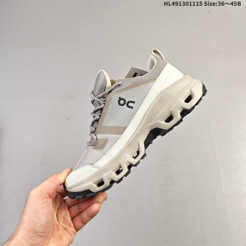 On Running Cloudrock Low WP Khaki Grey Beige Black EU 36-45 Trail Shoe Trail Running Sneakers - Unisex (BS-69814)