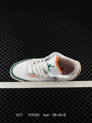 Jordan Air Jordan 3 Retro SE White Orange Green Cream EU 36-45 Basketball Shoe - Unisex BS-80041