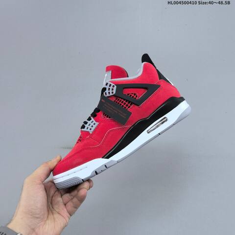 Jordan Air Jordan 4 Retro Toro Bravo Red Black Grey White EU 40-48 5 Basketball - Men's (BS-66260)