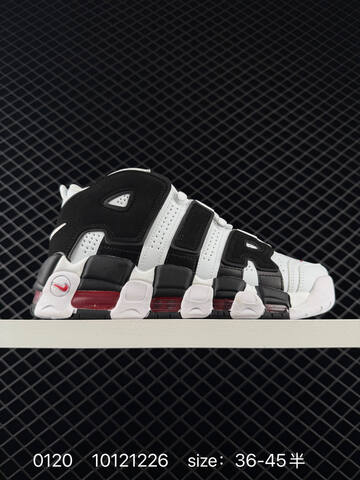 Nike Air More Uptempo Black White Red 36-45 Basketball - Unisex (BS-73057)