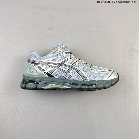 ASICS GEL-KAYANO 20 White Silver Cream EU 40-47 Running Shoe Running Sneakers - Men's (BS-69218)