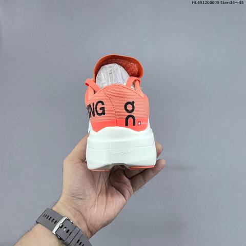 On Cloudboom Volt Coral Orange White Black EU 36-45 Running Shoe Running Sneakers - Unisex (BS-69494)