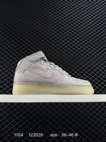 Nike Air Force 1 07 Mid Light Grey Dark Grey EU 36-46 5 Lifestyle - Unisex (BS-74374)