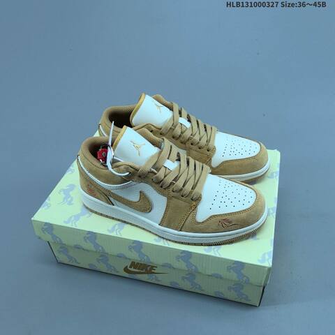 Jordan Air Jordan 1 Low Beige White Black EU 36-45 Sneaker - Unisex BS-61114
