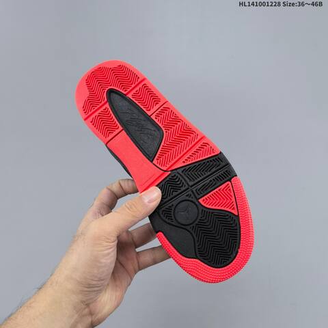 Jordan Air Jordan 4 Retro Black Red 36 46B Basketball - Women's (BS-67218)