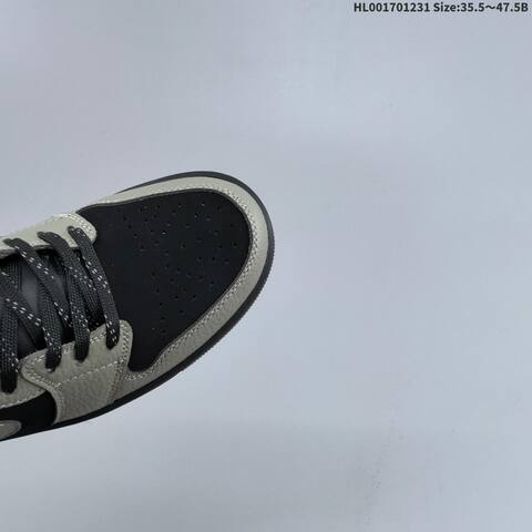 Jordan Air Jordan 1 Low Olive Grey Black 35 5-47 5 Casual - Unisex (BS-67167)