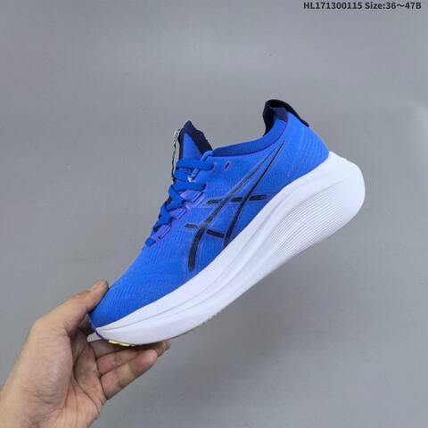 ASICS Gel-Nimbus 27 Blue Navy White EU 36-47 Running Shoe Running Sneakers Unisex BS-69066